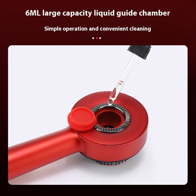 630nm Red Light Massage Comb Scalp Care Liquid Guide Hair Growth Instrument(Red) - free shipping - PMC TechLife - Order now!