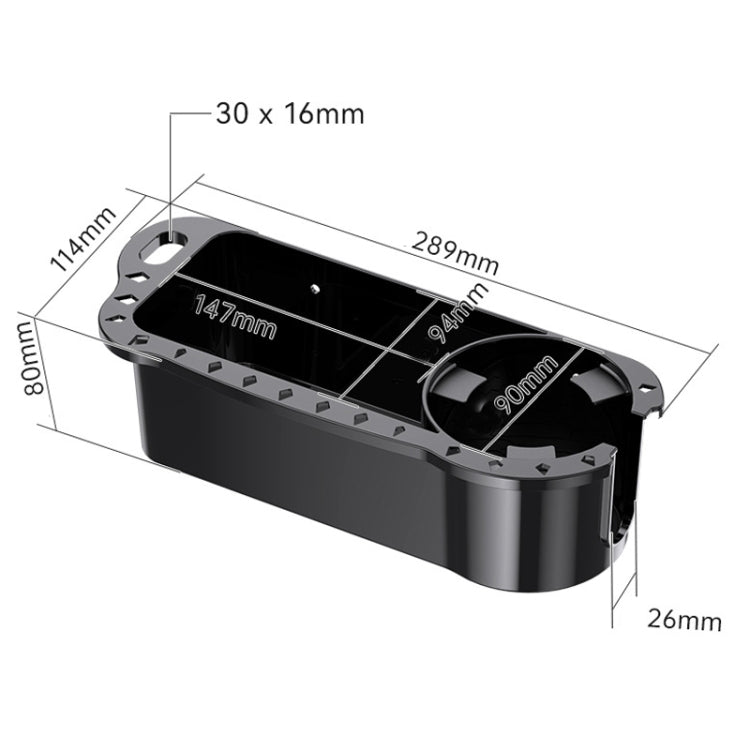 Yacht Cup Holder Fishing Tool Box Storage Rack(289x114x80mm) - Marine Accessories & Parts by PMC Jewellery | Online Shopping South Africa | PMC Jewellery | Buy Now Pay Later Mobicred
