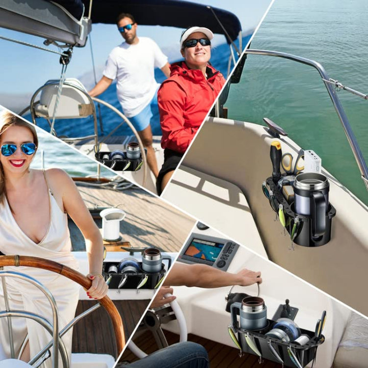 Yacht Cup Holder Fishing Tool Box Storage Rack(289x114x80mm) - Marine Accessories & Parts by PMC Jewellery | Online Shopping South Africa | PMC Jewellery | Buy Now Pay Later Mobicred