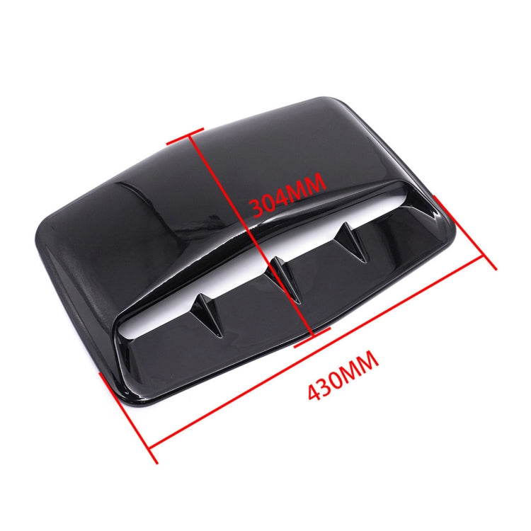 Universal Carbon Car Hood Scoop Air Flow Intake Decorative Turbo Bonnet Vent Cover With Tape(Black) - Decorative Sticker by PMC TechLife | Online Shopping South Africa | PMC TechLife | Buy Now Pay Later Mobicred