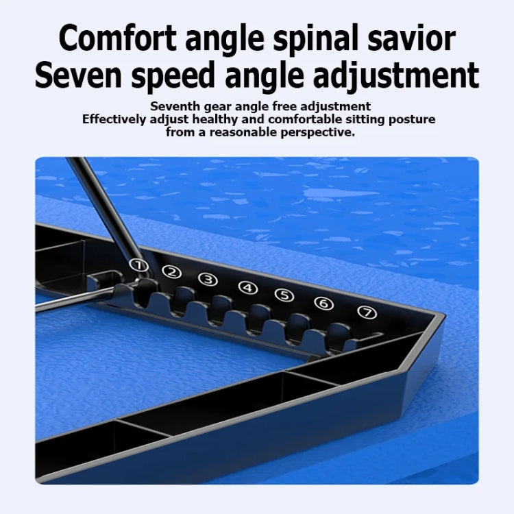 ICE COOREL K22 4-fans Adjustable Laptop Radiator Base with Atmosphere Light with LCD Display - free shipping - PMC Jewellery - Order now!