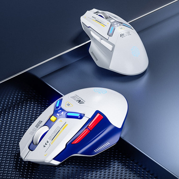 Inphic IN9 Tri-mode Wireless Bluetooth Gaming Office Computer Mouse(White Silent Edition) - free shipping - PMC Jewellery - Order now!