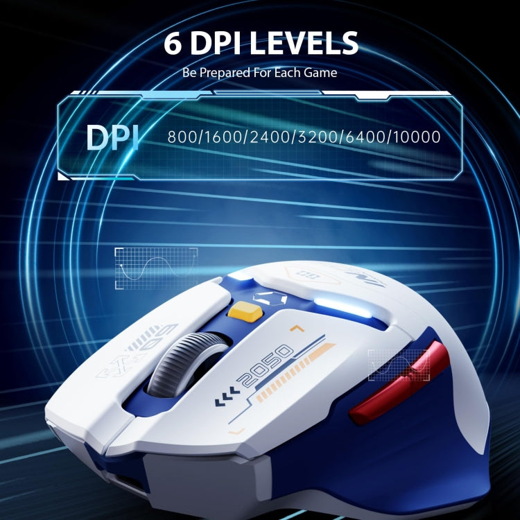 Inphic IN9 Tri-mode Wireless Bluetooth Gaming Office Computer Mouse(Blue) - free shipping - PMC Jewellery - Order now!