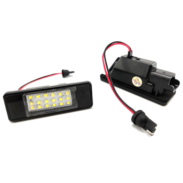 2pcs For Nissan Qashqai J10 / J11 / X-Trail / Teana License Plate Light Modification - License Plate Lights by PMC Jewellery | Online Shopping South Africa | PMC Jewellery | Buy Now Pay Later Mobicred