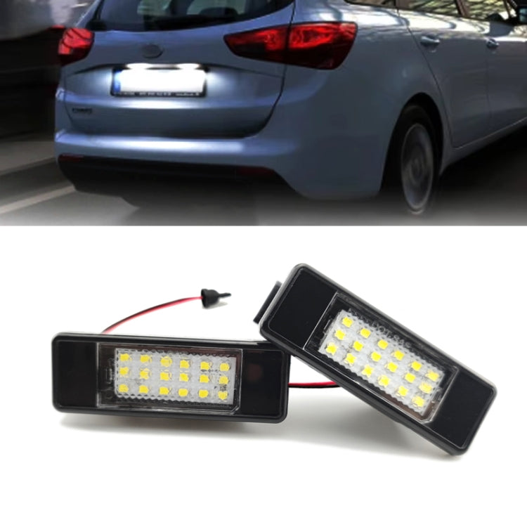 2pcs For Nissan Qashqai J10 / J11 / X-Trail / Teana License Plate Light Modification - License Plate Lights by PMC Jewellery | Online Shopping South Africa | PMC Jewellery | Buy Now Pay Later Mobicred