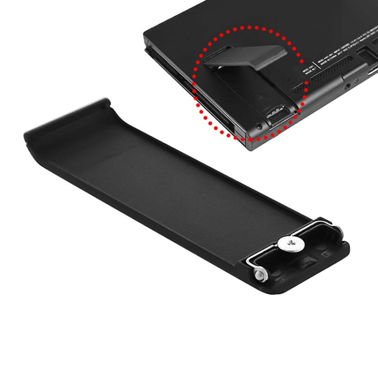 For Nintendo Switch Console 2pcs Replacement Kickstand Back Shell Holder(Black) - Holder by PMc TechLife | Online Shopping South Africa | PMc TechLife | Buy Now Pay Later Mobicred