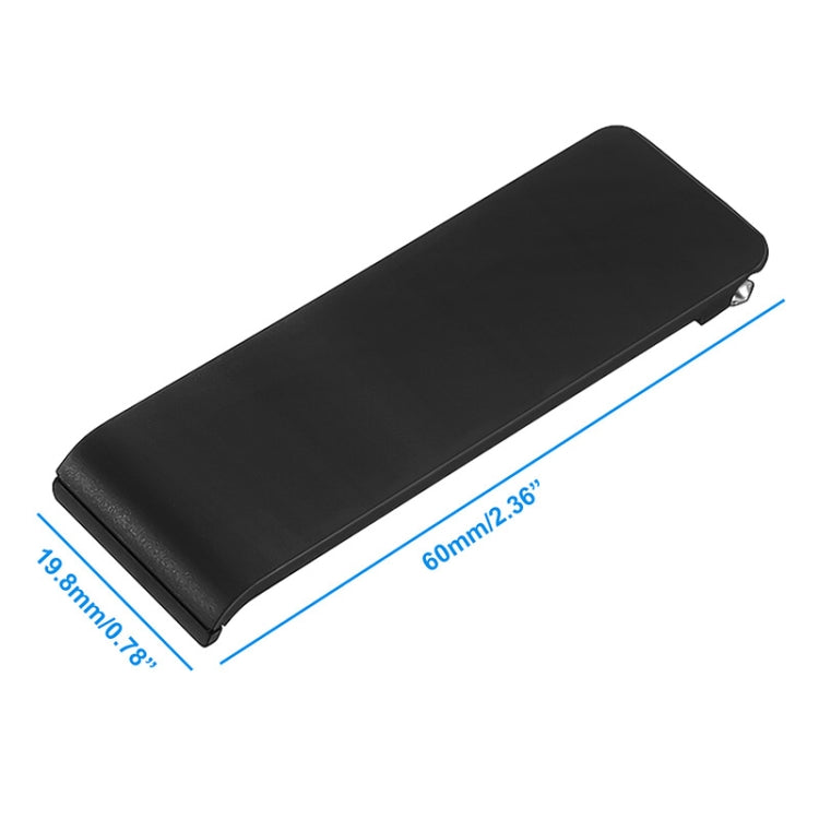 For Nintendo Switch Console 2pcs Replacement Kickstand Back Shell Holder(Black) - Holder by PMc TechLife | Online Shopping South Africa | PMc TechLife | Buy Now Pay Later Mobicred