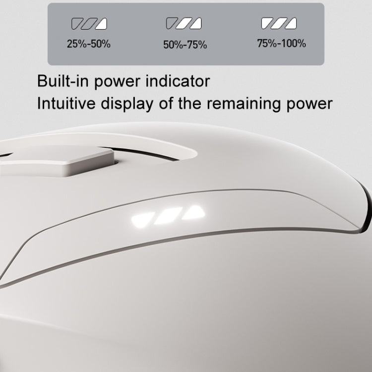 Inphic DR6 2.4G Wireless + Bluetooth 5.0/4.0 Tri-mode Charging Mute Office Gaming Computer Mouse(White Apricot) - free shipping - PMC Jewellery - Order now!