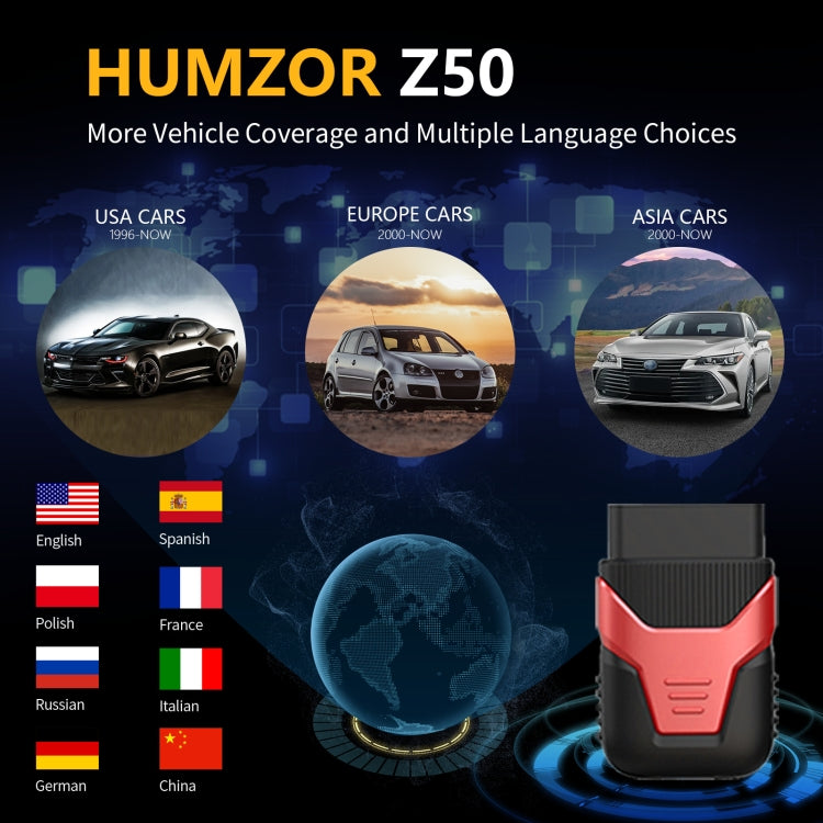 HUMZOR OBD2 Bluetooth 5.2 Car Fault Diagnostic Instrument - free shipping - PMC Jewellery - Order now!