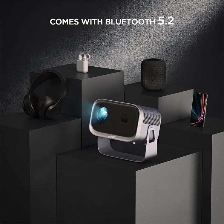 Same Screen Version For Mobile Phone Portable Mini Projector Smart Home Theater(US Plug) - free shipping - PMC Jewellery - Order now!
