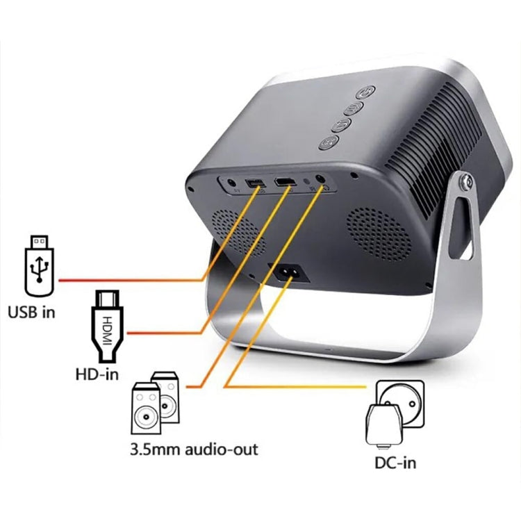 Same Screen Version For Mobile Phone Portable Mini Projector Smart Home Theater(US Plug) - free shipping - PMC Jewellery - Order now!