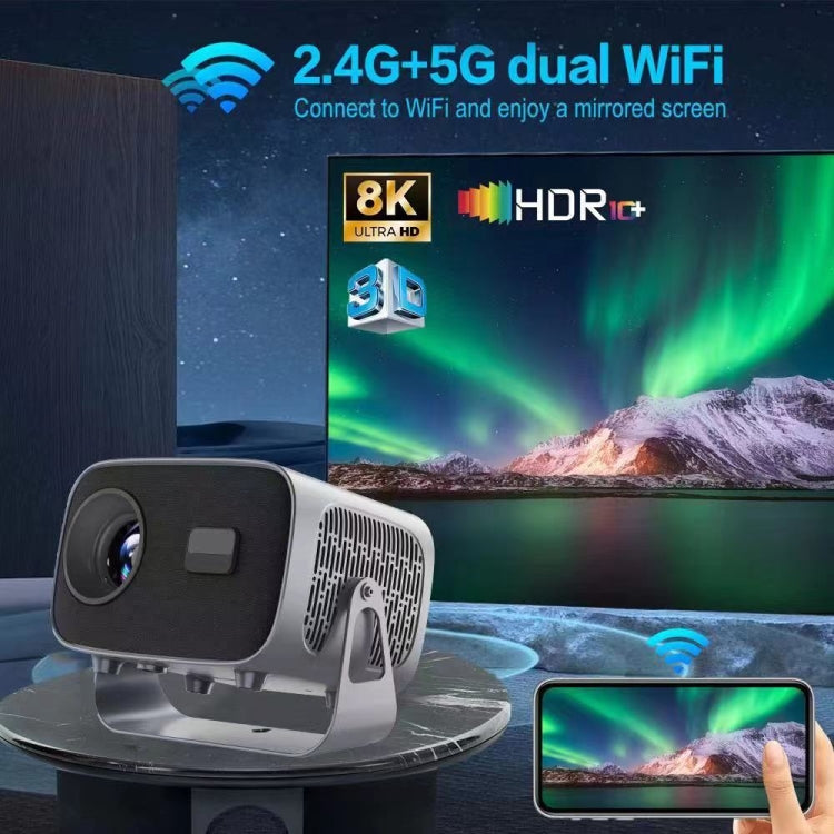 A10 4K Smart Android Portable Projector US Plug - free shipping - PMC Jewellery - Order now!