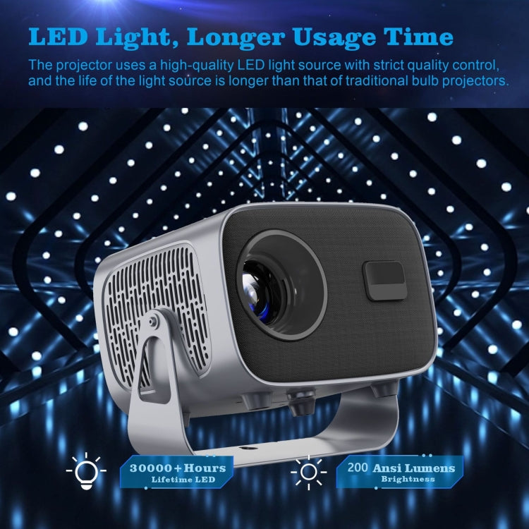 A10 4K Smart Android Portable Projector US Plug - free shipping - PMC Jewellery - Order now!