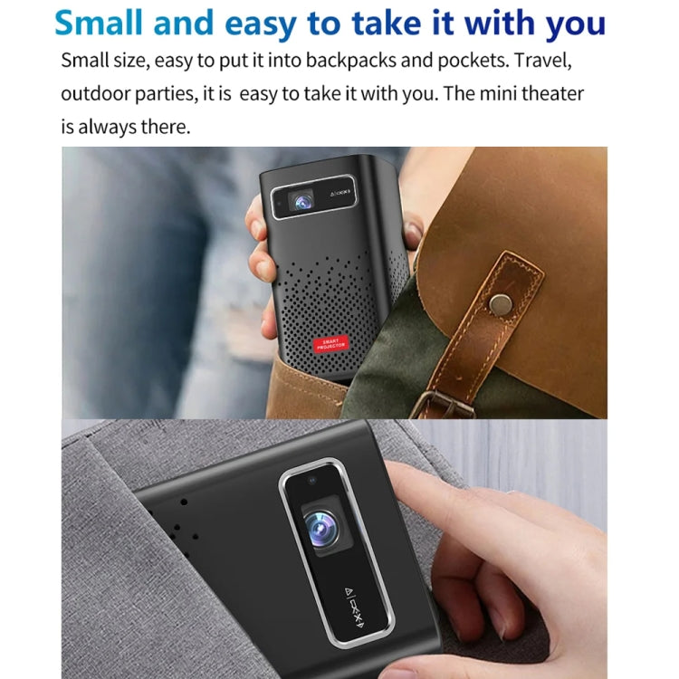 TOUMEI C900 Outdoor Portable Built-In Battery 4K HD Home Music Projector US Plug(Black) - Mini Projector by TOUMEI | Online Shopping South Africa | PMc TechLife | Buy Now Pay Later Mobicred