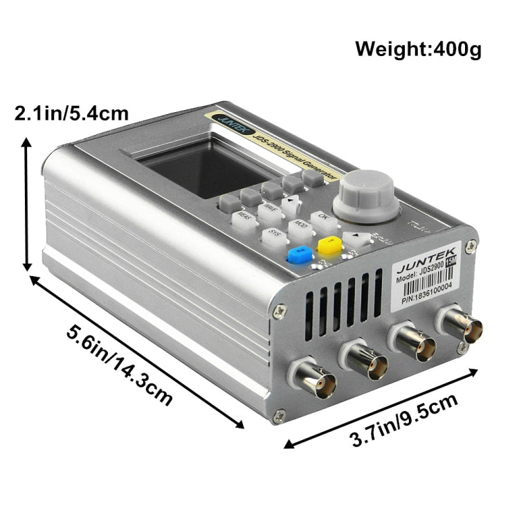 JUNTEK Programmable Dual-Channel DDS Function Arbitrary Waveform Signal Generator, Frequency: 30MHz(UK Plug) - free shipping - PMC Jewellery - Order now!
