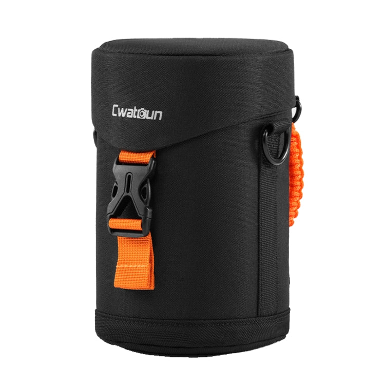 Cwatcun D157 DSLR Camera Lens Barrel Shockproof Thickened Digital Lens Bag Flip Lens Pouch, Color: Large Black - free shipping - PMC TechLife - Order now!