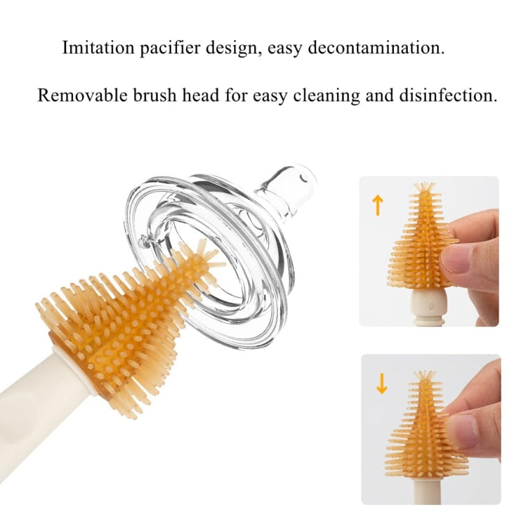 Silicone Portable Baby Bottle Brush Set Travel Cleaning Brush(Purple) - Cleaning Tools by PMc TechLife | Online Shopping South Africa | PMc TechLife | Buy Now Pay Later Mobicred