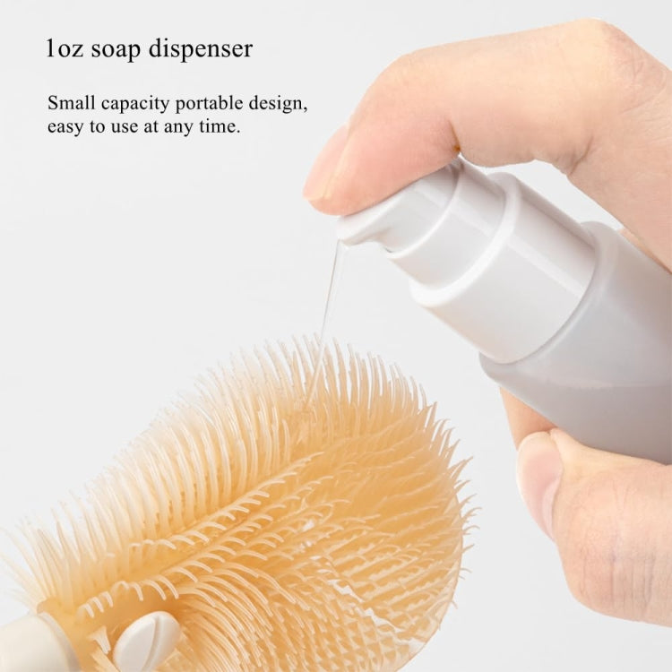Silicone Portable Baby Bottle Brush Set Travel Cleaning Brush(White) - Cleaning Tools by PMc TechLife | Online Shopping South Africa | PMc TechLife | Buy Now Pay Later Mobicred