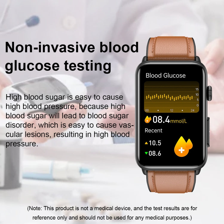 Smart Watch Ring ECG Temperature Heart Rate Blood Pressure Health Bluetooth Talking Watch, Color: Blue Silicone - Smart Wristbands by PMC TechLife | Online Shopping South Africa | PMC TechLife | Buy Now Pay Later Mobicred