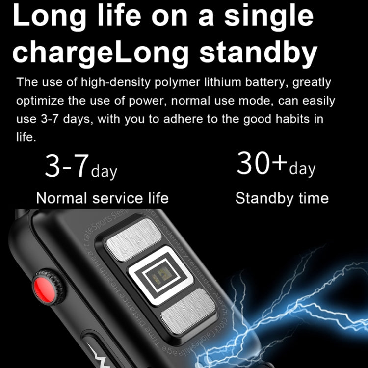 Smart Watch Ring ECG Temperature Heart Rate Blood Pressure Health Bluetooth Talking Watch, Color: Red Silicone - free shipping - PMC TechLife - Order now!