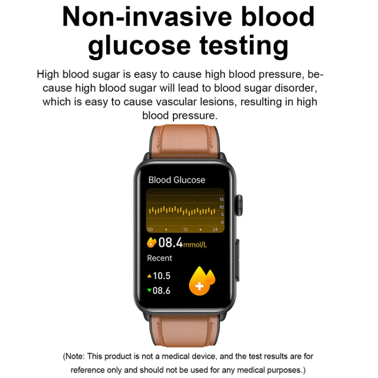 Smart Watch Ring ECG Temperature Heart Rate Blood Pressure Health Bluetooth Talking Watch, Color: Blue Silicone - Smart Wristbands by PMC TechLife | Online Shopping South Africa | PMC TechLife | Buy Now Pay Later Mobicred