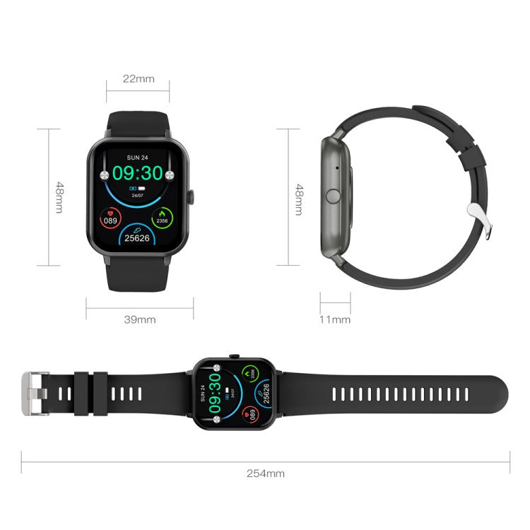1.83 inch Touch Screen AI Voice Heart Rate / Blood Oxygen / Blood Pressure / Sleep Monitoring Bluetooth Smartwatch(Black) - Smart Watches by PMC TechLife | Online Shopping South Africa | PMC TechLife | Buy Now Pay Later Mobicred