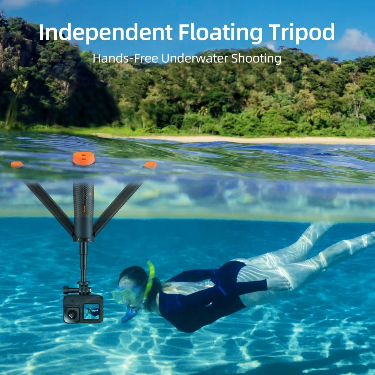 TELESIN 61cm Underwater Buoyancy Bar Retractable Selfie Stick Tripod For GoPro Insta360 DJI OSMO Action Camera - free shipping - PMC TechLife - Order now!