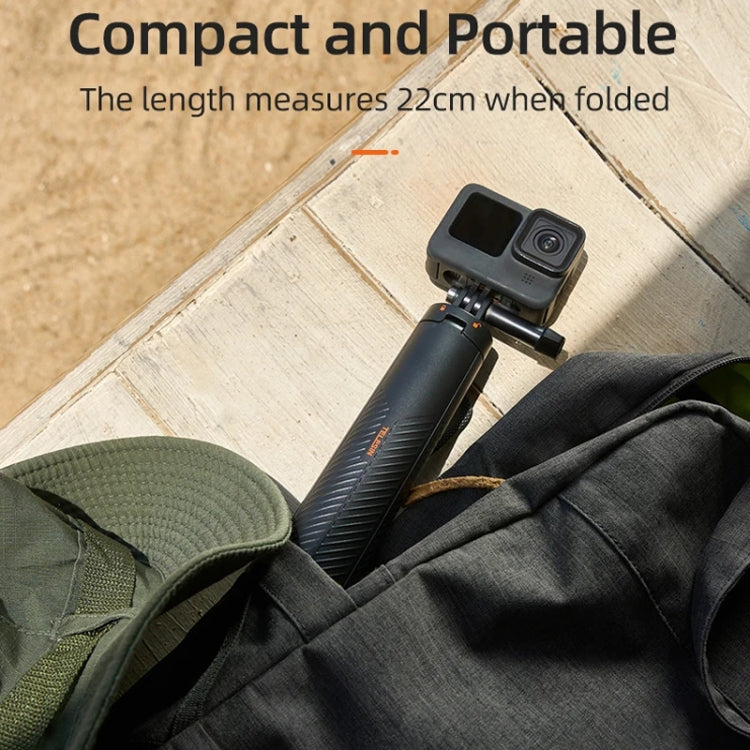 TELESIN 61cm Underwater Buoyancy Bar Retractable Selfie Stick Tripod For GoPro Insta360 DJI OSMO Action Camera - free shipping - PMC TechLife - Order now!