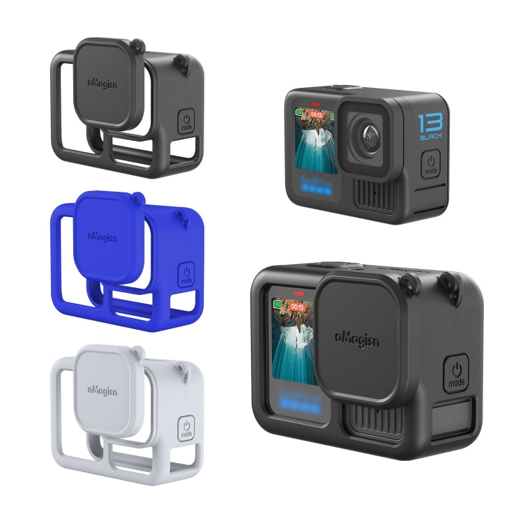 For GoPro HERO13 Black AMagisn Silicone Case Protective Cover(Light Gray) - Silicone Cases by aMagisn | Online Shopping South Africa | PMc TechLife | Buy Now Pay Later Mobicred