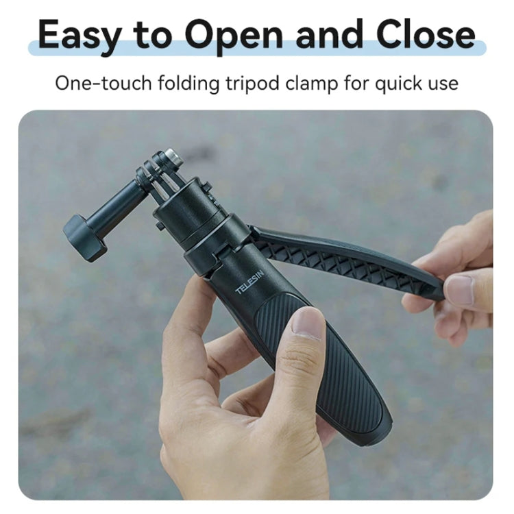 TELESIN Mini Selfie Stick Quick Release Tripod 15-40cm Adjustable Bracket For Sports Camera - free shipping - PMC TechLife - Order now!