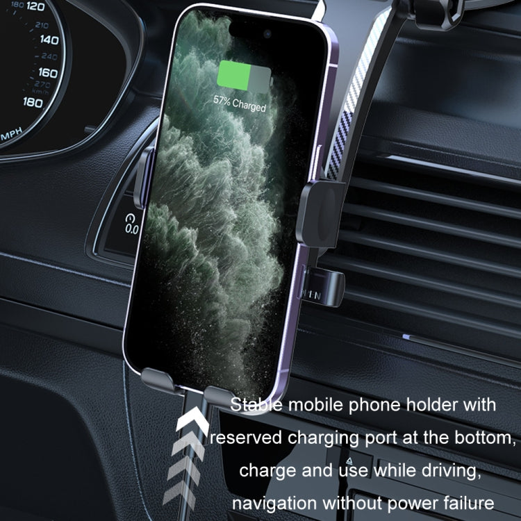 Car Suction Cup Dashboard Automatic Lock Mobile Phone Holder, Style: Glossy Telescopic Base - Universal Car Holders by PMC Jewellery | Online Shopping South Africa | PMC Jewellery | Buy Now Pay Later Mobicred