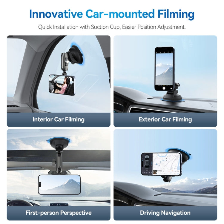 TELESIN Magnetic Suction Car Phone Mount 360 Degree Rotation Phone Holder - free shipping - PMC Jewellery - Order now!