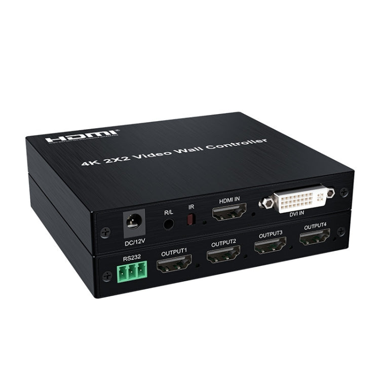 4K 2x2 HDMI Video HD Splice Support HDMI / DVI Input 4CH HDMI Output UK Plug - Splitter by PMC Jewellery | Online Shopping South Africa | PMC Jewellery | Buy Now Pay Later Mobicred