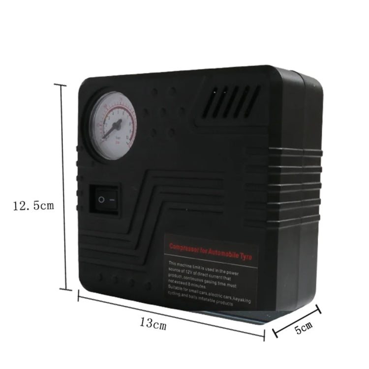 Car Tire Air Pump 12V Metal Electric Tire Pressure Gauge(Square) - Inflatable Pump by PMC TechLife | Online Shopping South Africa | PMC TechLife | Buy Now Pay Later Mobicred