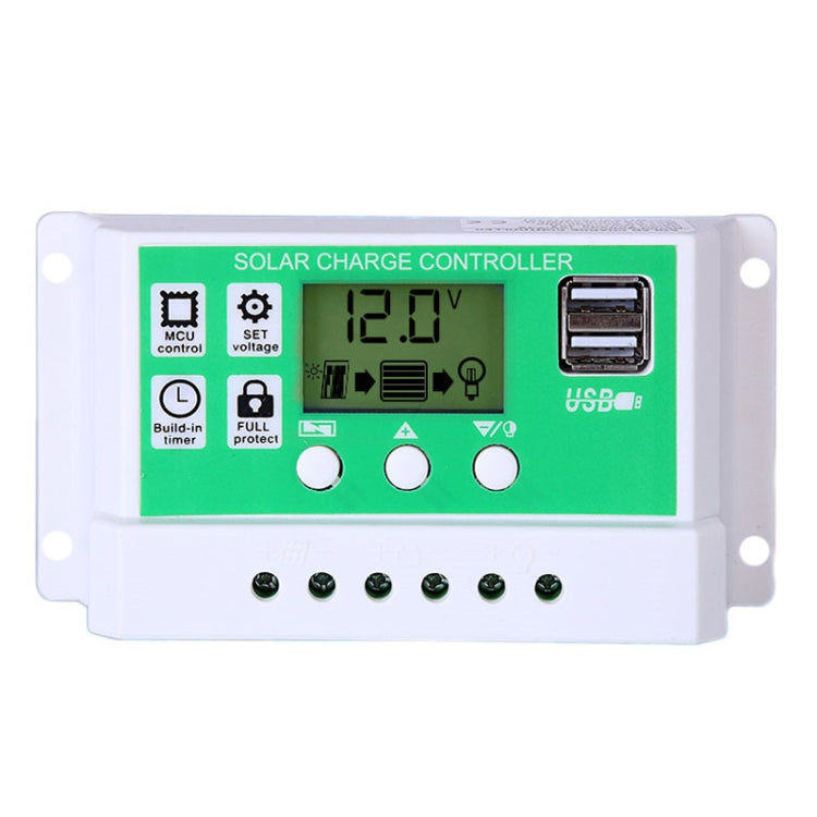20A 12V PWM Solar Cell Panel Charger Controller Lithium-ion Lead-acid Battery Solar Controller - Voltage Stabilizer by PMC TechLife | Online Shopping South Africa | PMC TechLife | Buy Now Pay Later Mobicred