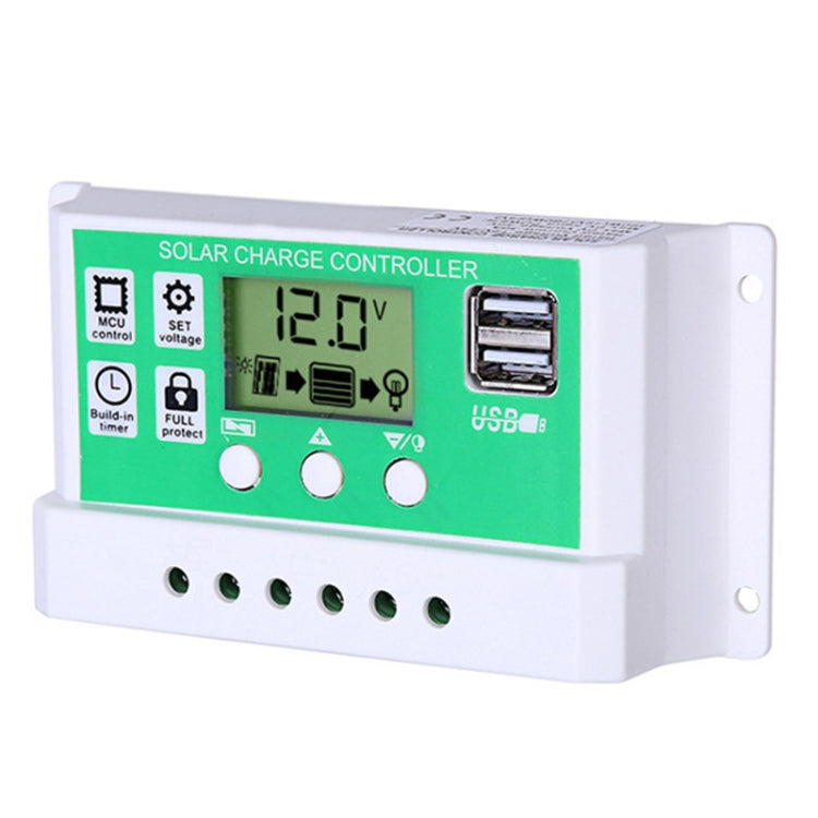 30A 12V PWM Solar Cell Panel Charger Controller Lithium-ion Lead-acid Battery Solar Controller - Voltage Stabilizer by PMC TechLife | Online Shopping South Africa | PMC TechLife | Buy Now Pay Later Mobicred