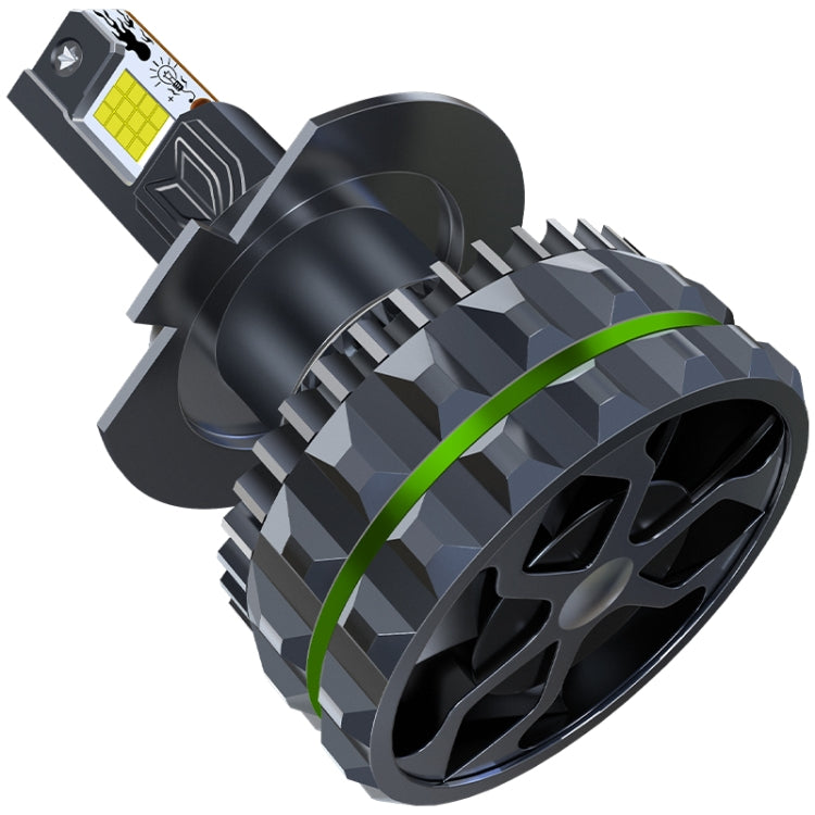 Pair 150W Four Copper Tube 24 LED Spotlight Car Headlight, Bulb: H7 - LED Headlamps by PMC Jewellery | Online Shopping South Africa | PMC Jewellery | Buy Now Pay Later Mobicred