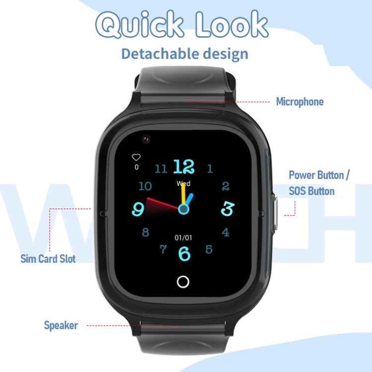 4G Kids Smart Phone Positioning Watch IP67 Waterproof / Video / Voice Calling(Blue) - Smart Watches by PMC TechLife | Online Shopping South Africa | PMC TechLife | Buy Now Pay Later Mobicred