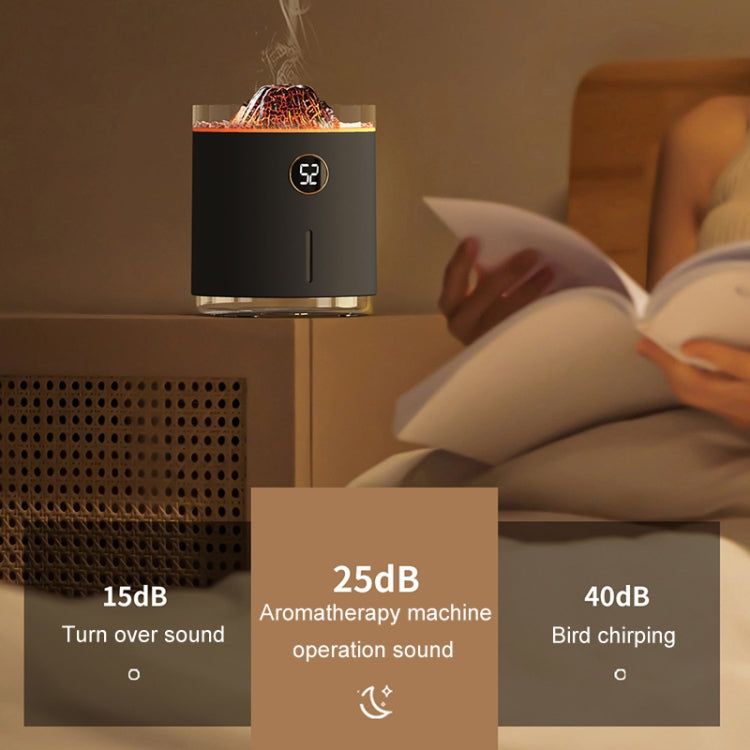 HX127 Mini Volcano Lava Aromatherapy Diffuser Small Household Atmosphere Humidifier, Color: White - free shipping - PMC TechLife - Order now!