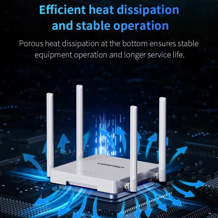 COMFAST CF-WR630AX 3000Mbps Dual-Band WiFi6 MESH Router 4x5dBi Antenna AU Plug - free shipping - PMC Jewellery - Order now!