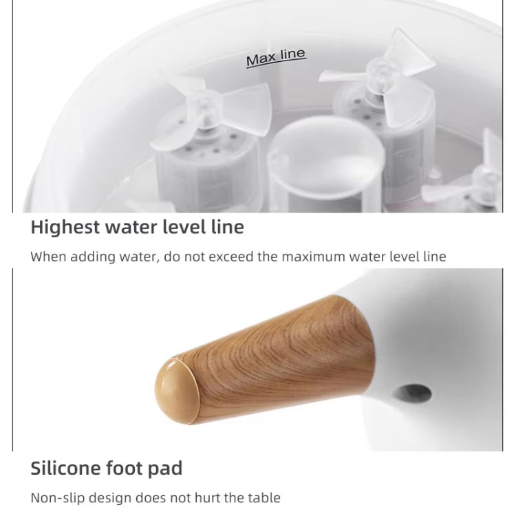 Dynamic Multi-Spray Aromatherapy Diffuser With Colorful Lights Remote Control Humidifier UK Plug(V80 Spit Circle Upgrade Model) - free shipping - PMC TechLife - Order now!