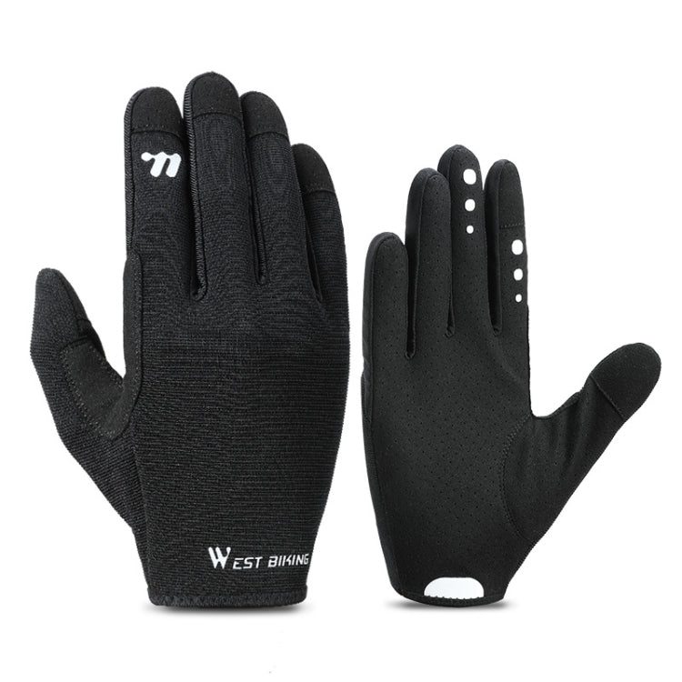 WEST BIKING Cycling Anti-slip Breathable Touch Screen Gloves, Size: XXL(Black) - free shipping - PMC TechLife - Order now!