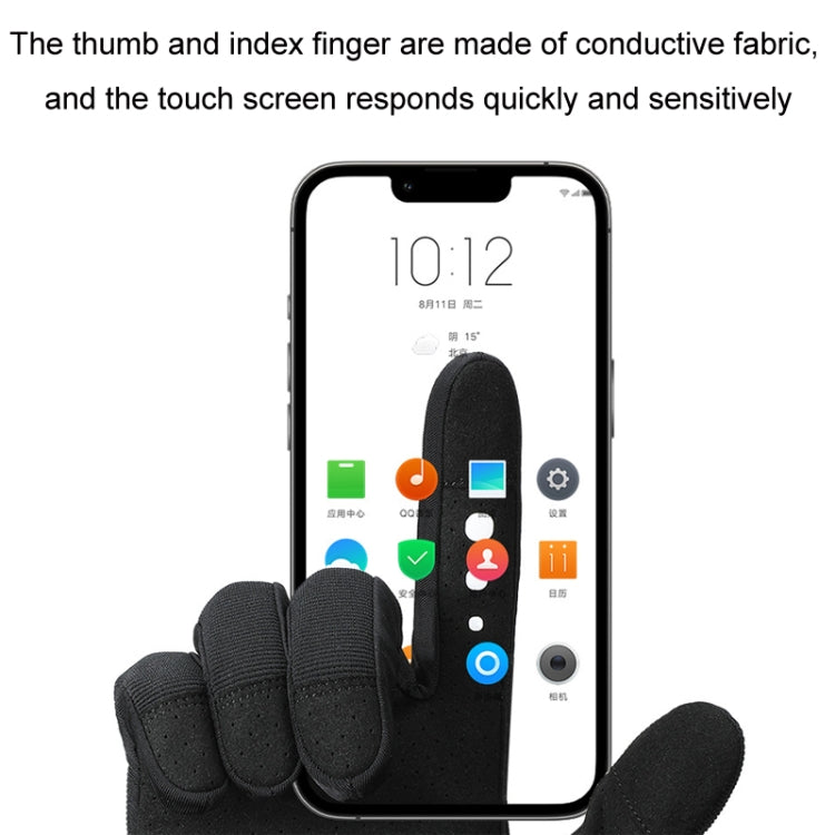WEST BIKING Cycling Anti-slip Breathable Touch Screen Gloves, Size: XXL(Black) - free shipping - PMC TechLife - Order now!