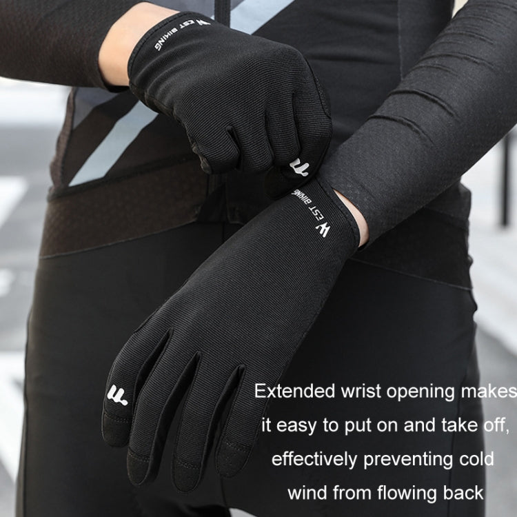 WEST BIKING Cycling Anti-slip Breathable Touch Screen Gloves, Size: L(Black) - Cycling Gloves by WEST BIKING | Online Shopping South Africa | PMC TechLife | Buy Now Pay Later Mobicred