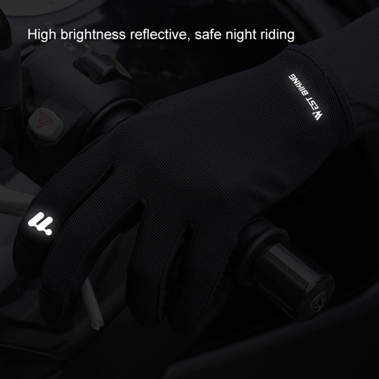 WEST BIKING Cycling Anti-slip Breathable Touch Screen Gloves, Size: XL(Black) - Cycling Gloves by WEST BIKING | Online Shopping South Africa | PMC TechLife | Buy Now Pay Later Mobicred