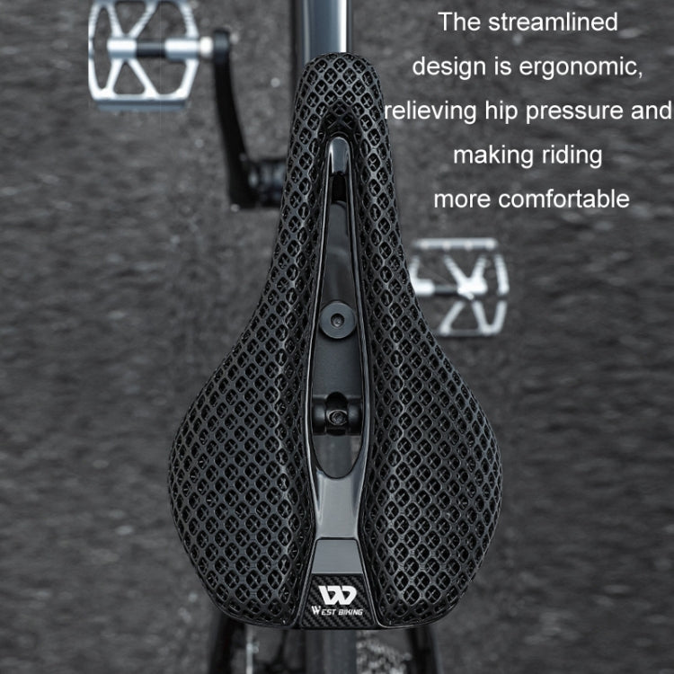 WEST BIKING Road Bicycle Carbon Fiber Ultralight Breathable Seat(Black) - free shipping - PMc TechLife - Order now!