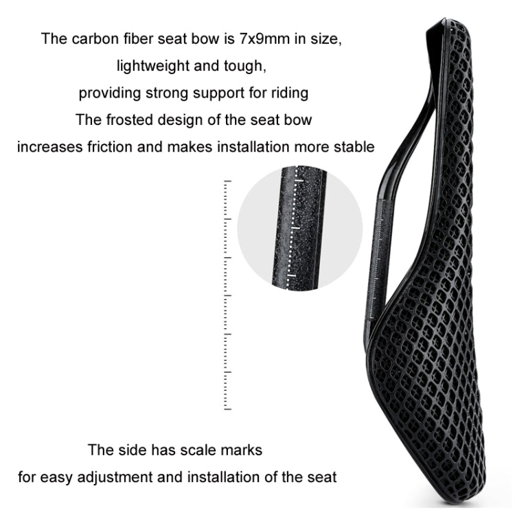 WEST BIKING Road Bicycle Carbon Fiber Ultralight Breathable Seat(Black) - free shipping - PMc TechLife - Order now!