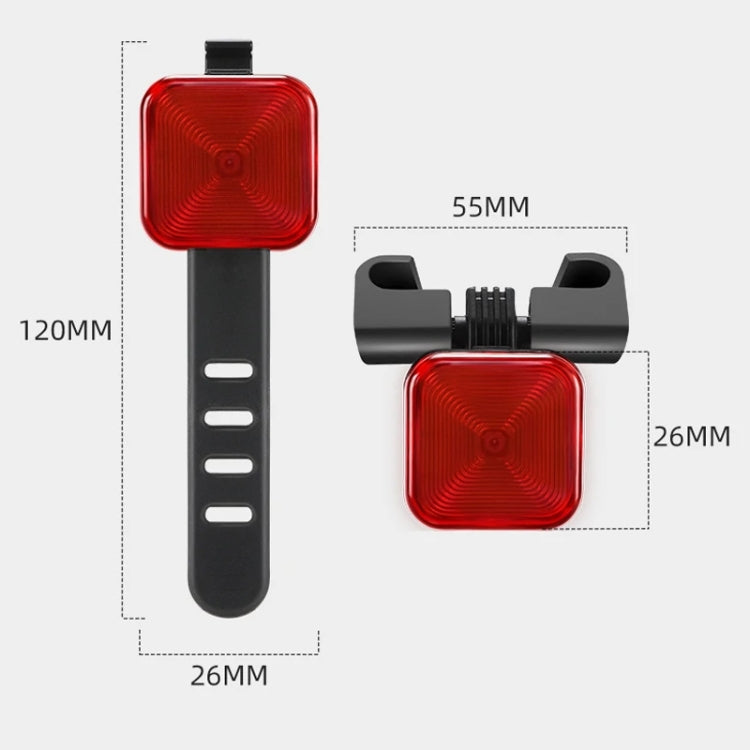 WEST BIKING Bicycle Waterproof High-Brightness Night Riding Warning Taillight(Arm Model) - Headlights by WEST BIKING | Online Shopping South Africa | PMC TechLife | Buy Now Pay Later Mobicred