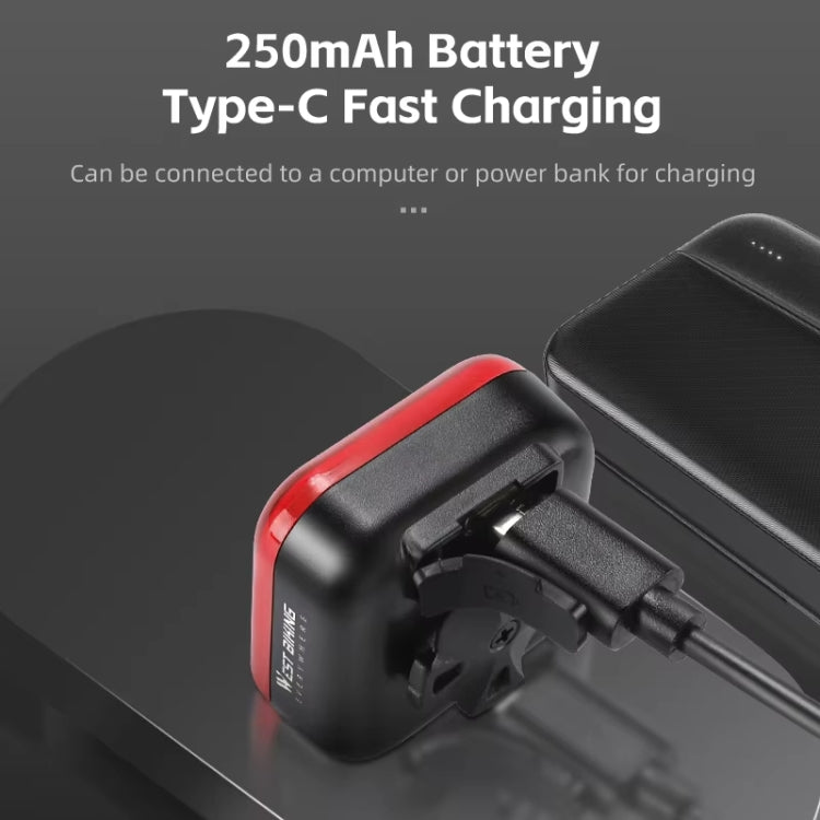 WEST BIKING Bicycle Waterproof High-Brightness Night Riding Warning Taillight(Arm Model) - Headlights by WEST BIKING | Online Shopping South Africa | PMC TechLife | Buy Now Pay Later Mobicred