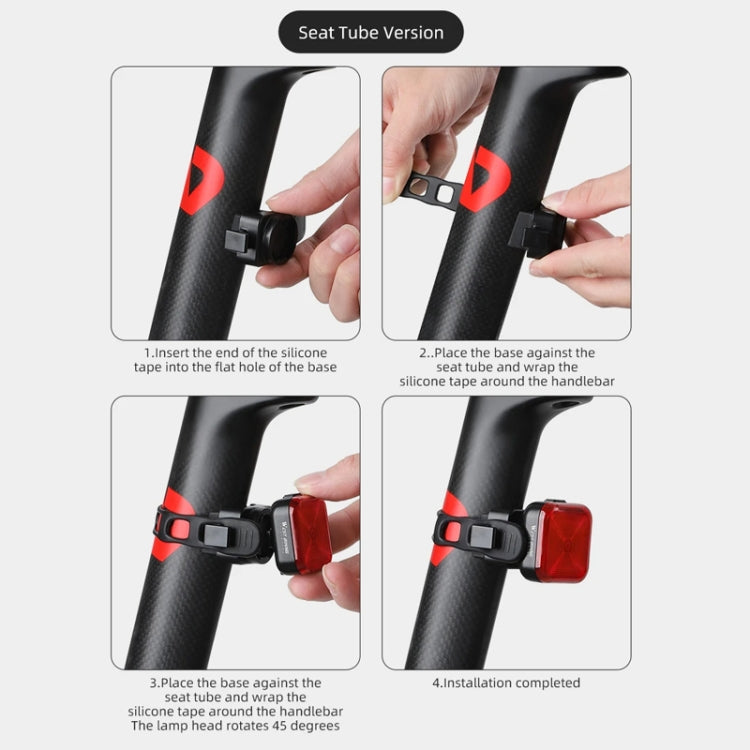 WEST BIKING Bicycle Waterproof High-Brightness Night Riding Warning Taillight(Seat Tube Model) - Headlights by WEST BIKING | Online Shopping South Africa | PMC TechLife | Buy Now Pay Later Mobicred